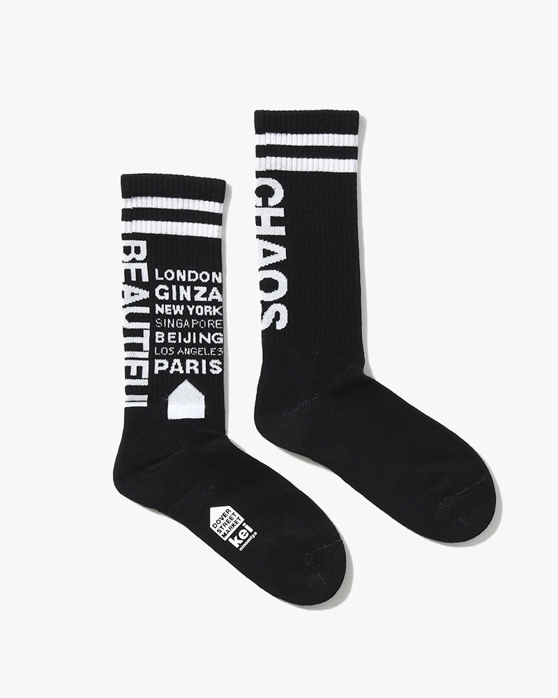 UNISEX DSMS SOCKS 1 -BLACK-