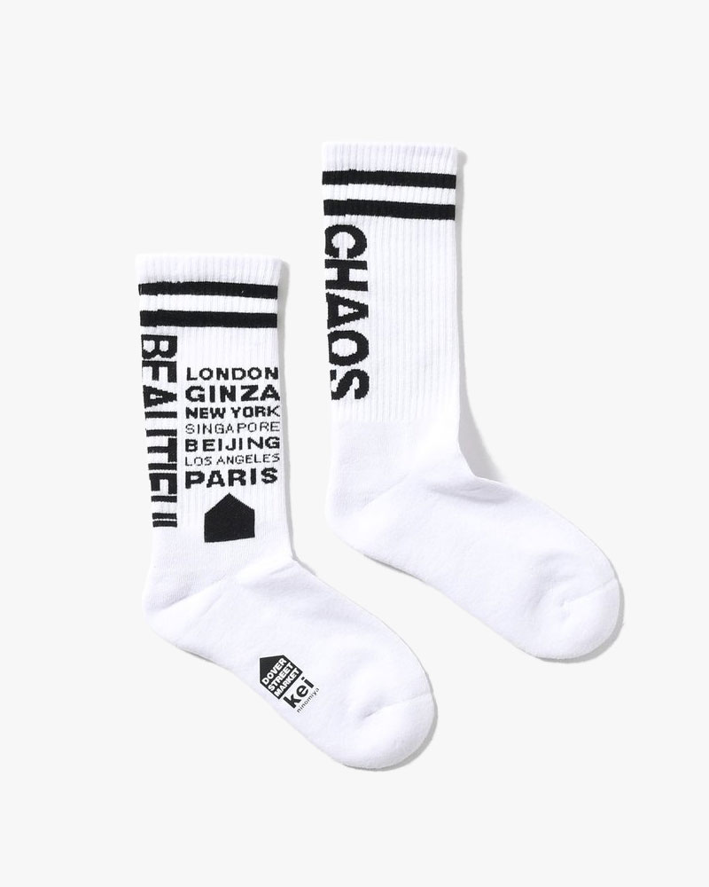 UNISEX DSMS SOCKS 1 -WHITE-