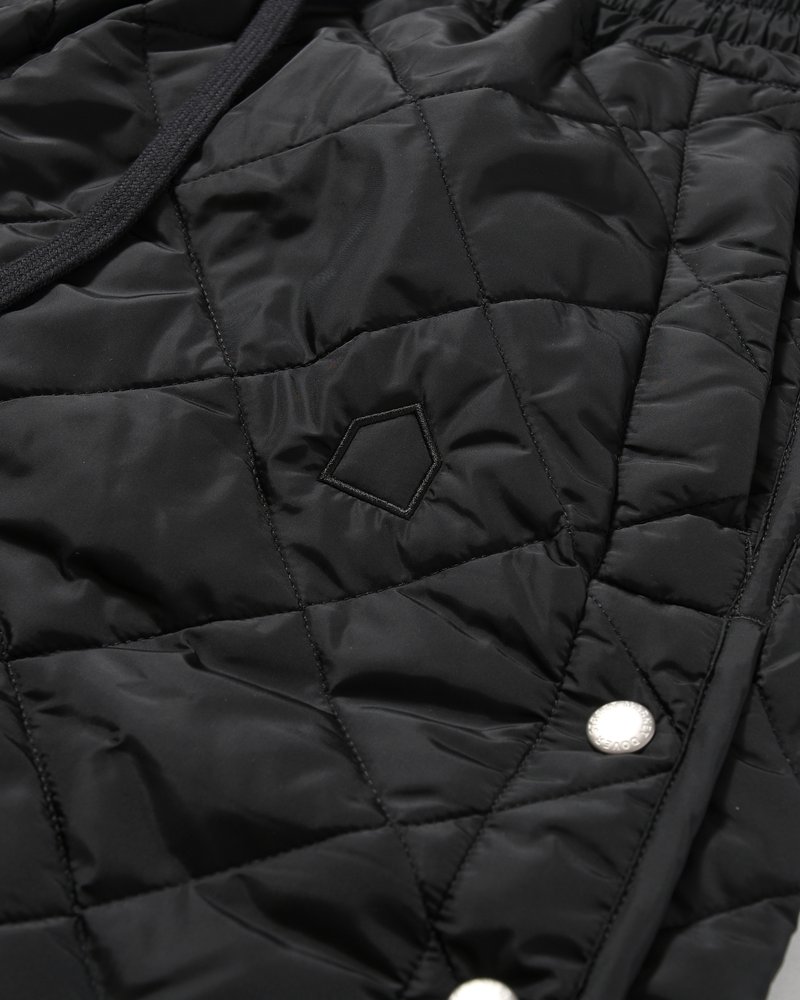 UNISEX QUILTED SHORTS -BLACK-