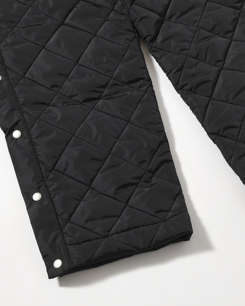 UNISEX QUILTED PANTS -BLACK-