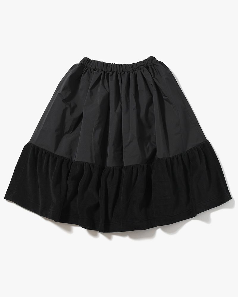 UNISEX POLAR x TECHNICAL NYLON SKIRT -BLACK-