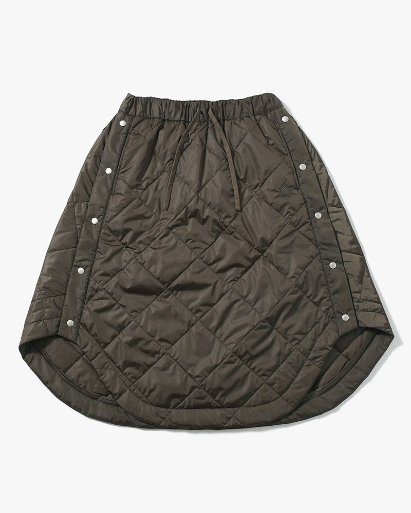 UNISEX QUILTED SKIRT -KHAKI-