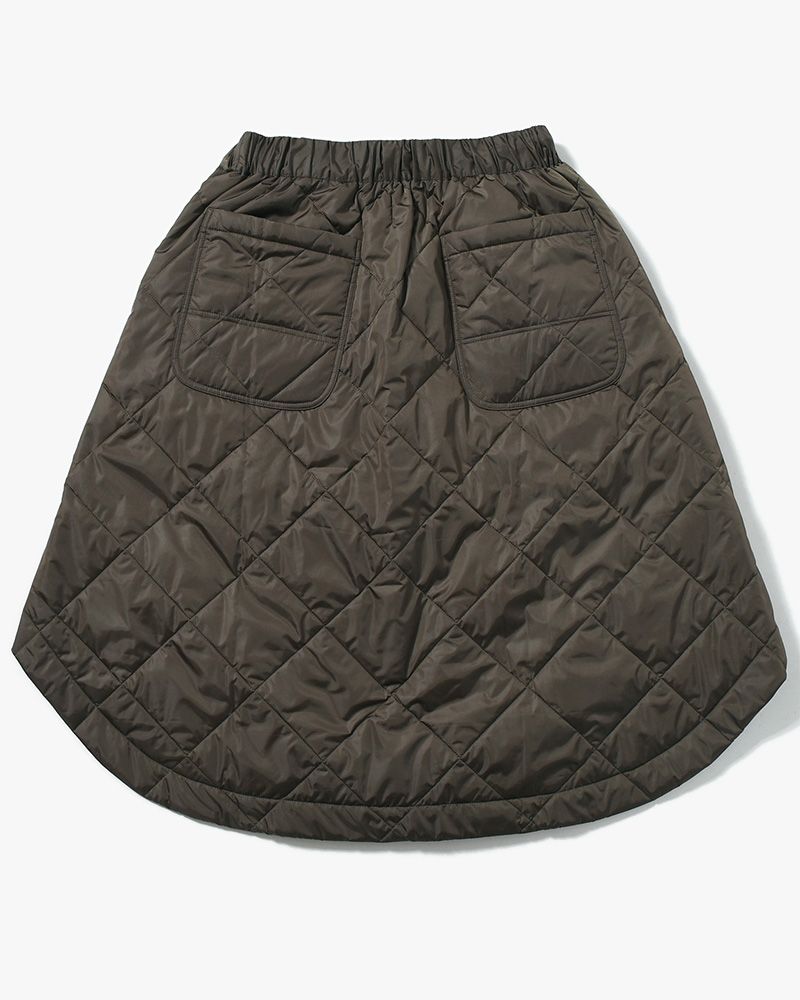 UNISEX QUILTED SKIRT -KHAKI-