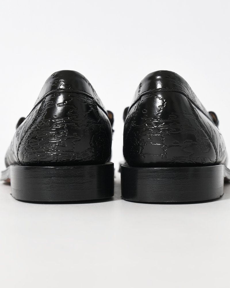 MEN CAMO G.H. BASS LARSON 'PENNY LOAFERS' x DSM -BLACK-