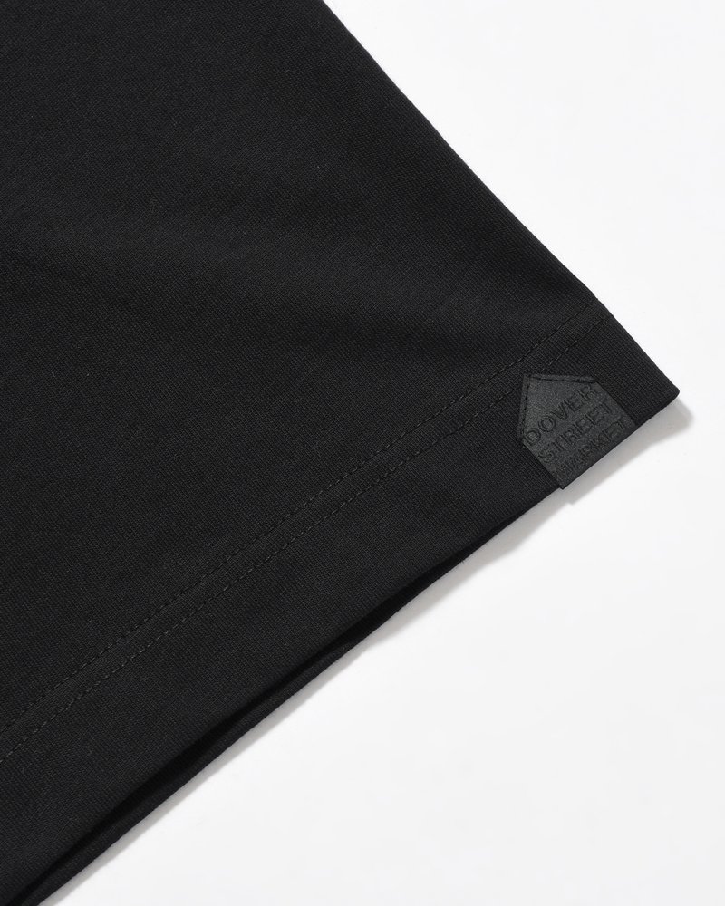 UNISEX LARGE EMBLEM PRINT SHORTSLEEVE TEE -BLACK-