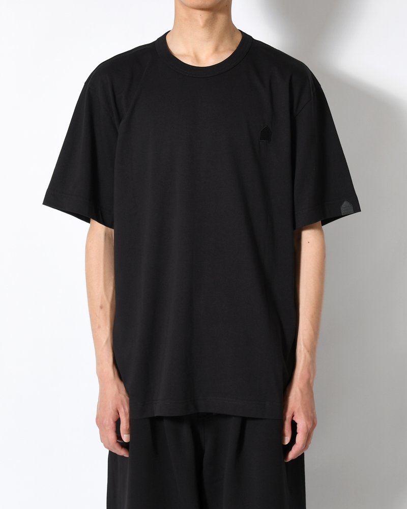 UNISEX FOOTBALL BACK PRINT SHORTSLEEVE TEE -BLACK-