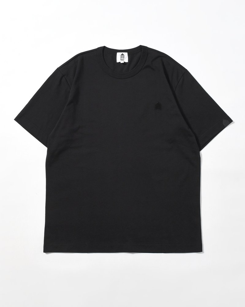 UNISEX FOOTBALL BACK PRINT SHORTSLEEVE TEE -BLACK-