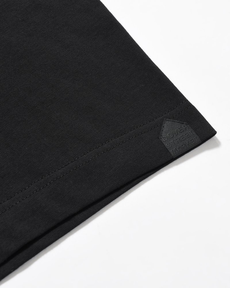 UNISEX FOOTBALL BACK PRINT SHORTSLEEVE TEE -BLACK-