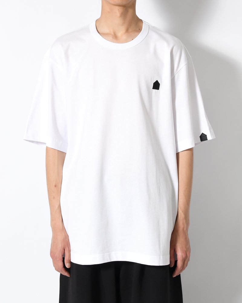 UNISEX FOOTBALL BACK PRINT SHORTSLEEVE TEE -WHITE-