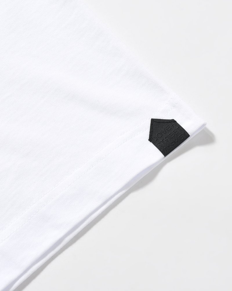 UNISEX FOOTBALL BACK PRINT SHORTSLEEVE TEE -WHITE-