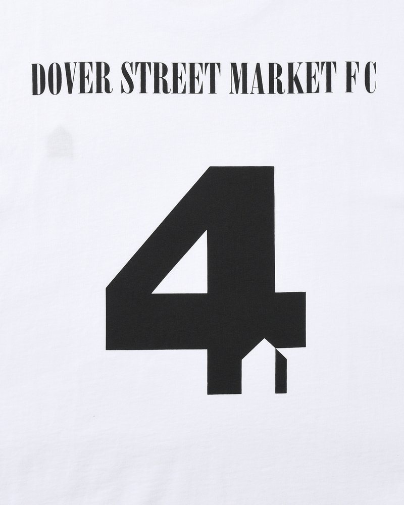 UNISEX FOOTBALL BACK PRINT SHORTSLEEVE TEE -WHITE-