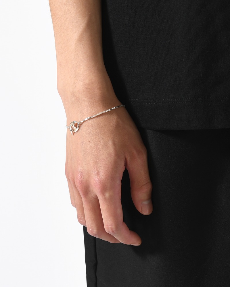 VENETIAN ANCHOR T-BAR BRACELET -SILVER-