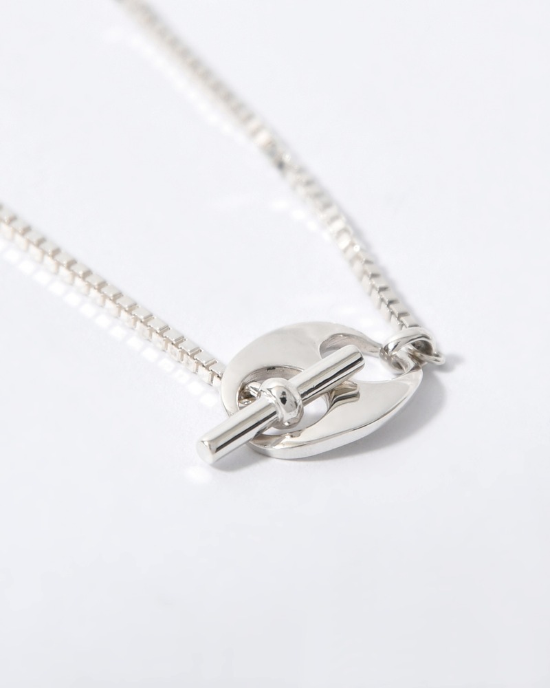 VENETIAN ANCHOR T-BAR BRACELET -SILVER-
