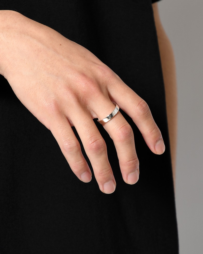 CURB CHAIN NARROW ID RING(4.1mm) -SILVER-