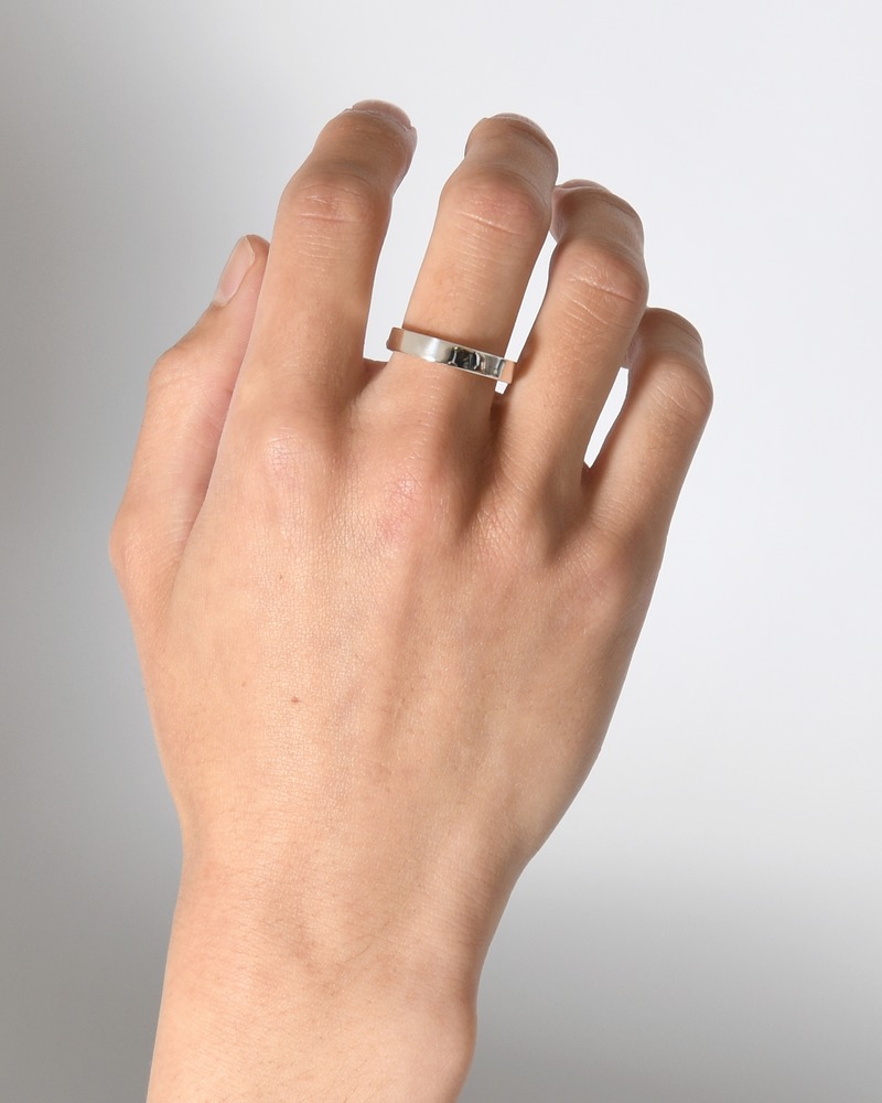 CURB CHAIN NARROW ID RING(4.1mm) -SILVER-