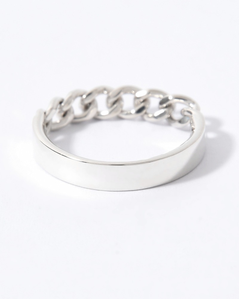 CURB CHAIN NARROW ID RING(4.1mm) -SILVER-
