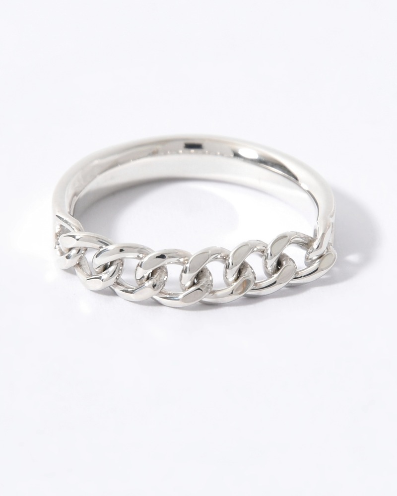 CURB CHAIN NARROW ID RING(4.1mm) -SILVER-