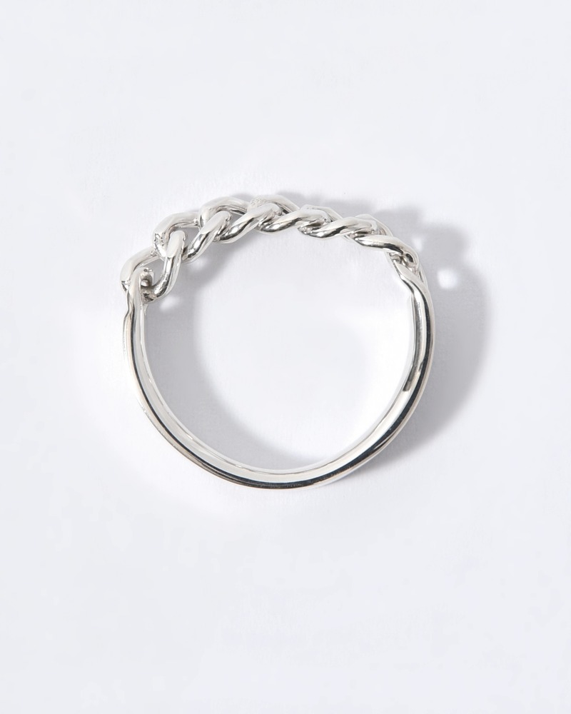 CURB CHAIN NARROW ID RING(4.1mm) -SILVER-