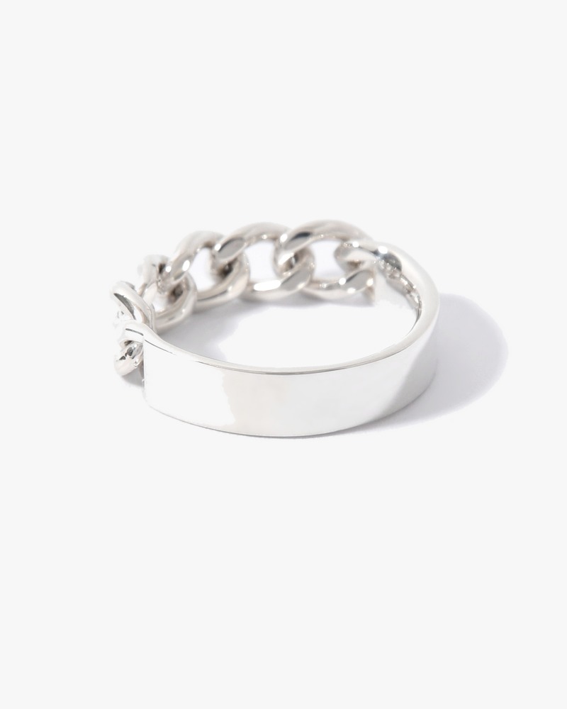 CURB CHAIN NARROW ID RING-LARGE LINK(5.5mm) -SILVER-