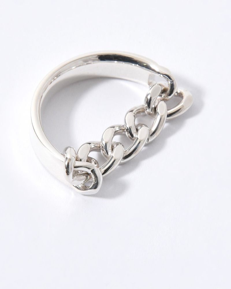 CURB CHAIN NARROW ID RING-LARGE LINK(5.5mm) -SILVER-