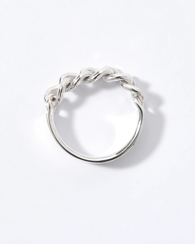 CURB CHAIN NARROW ID RING-LARGE LINK(5.5mm) -SILVER-