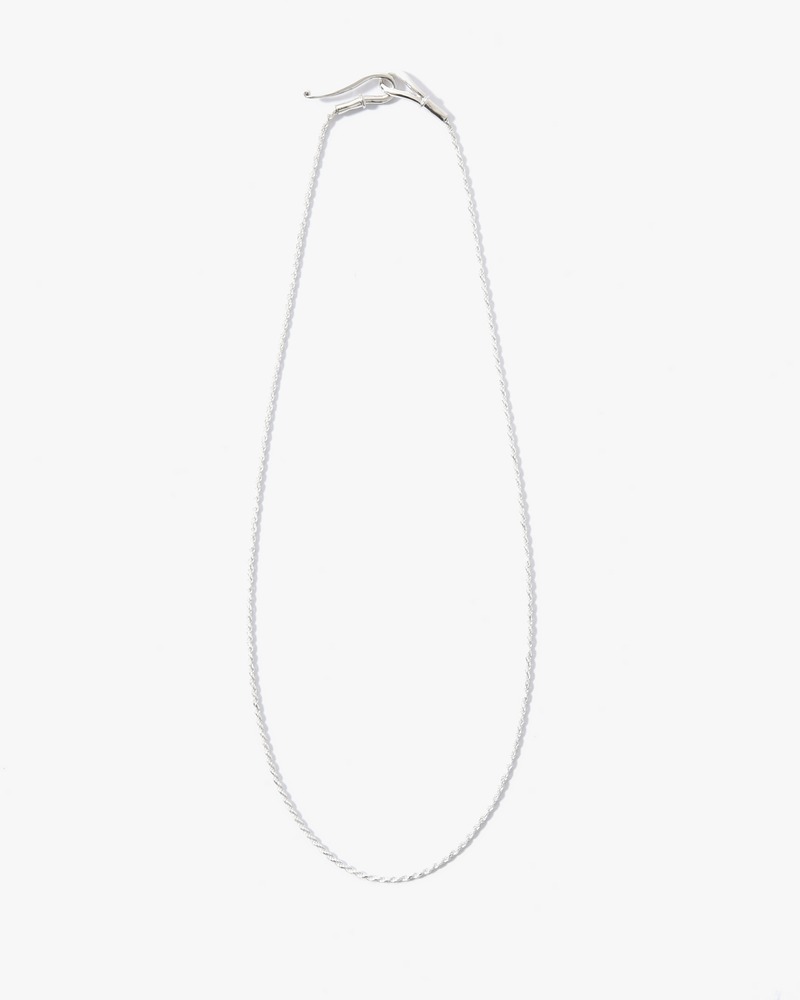 ROPE HOOK NECKLACE 40cm -SILVER-
