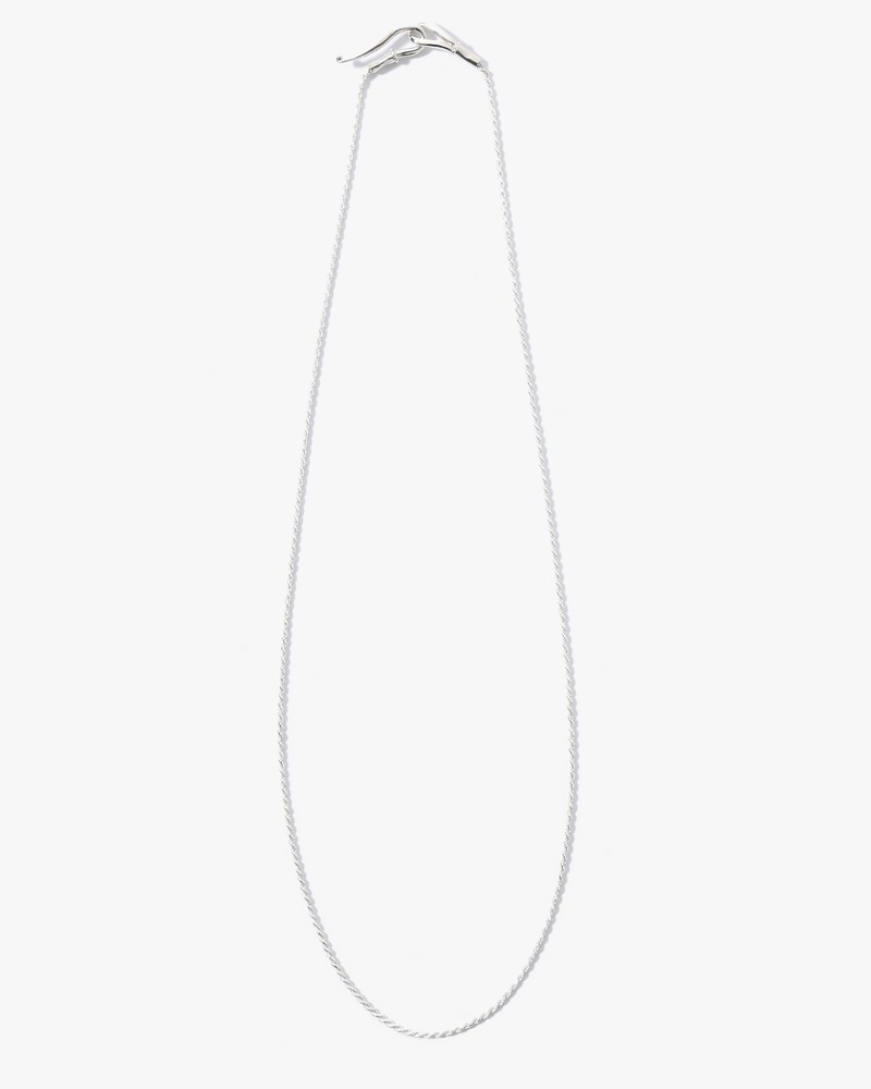 ROPE HOOK NECKLACE 50cm -SILVER-