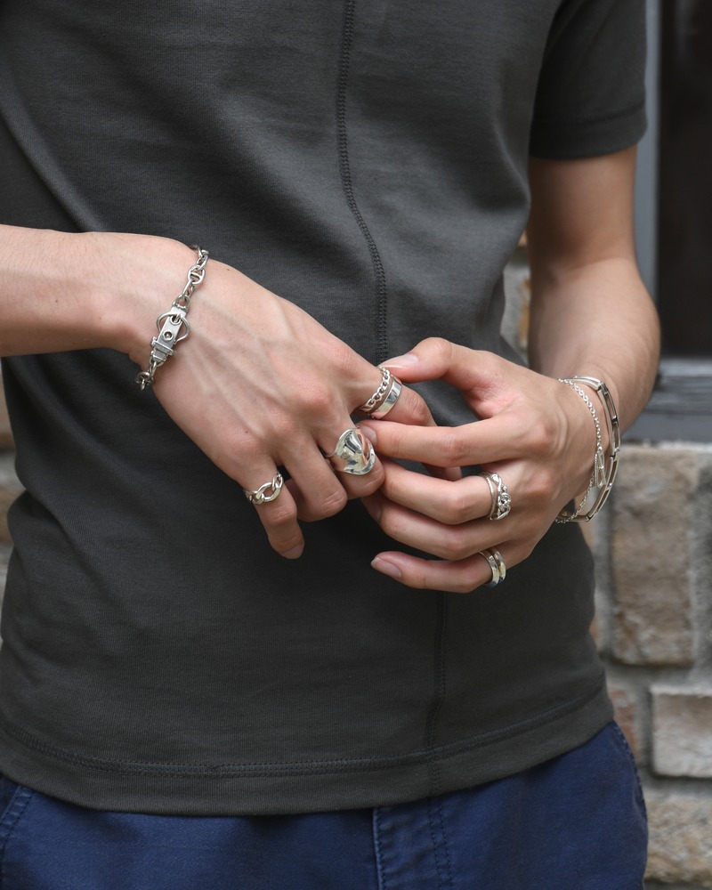 ARMOR COVER RING-L -SILVER-