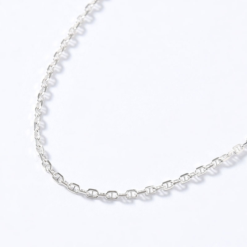 ANCHER CHAIN NECKLACE 50cm -SILVER-