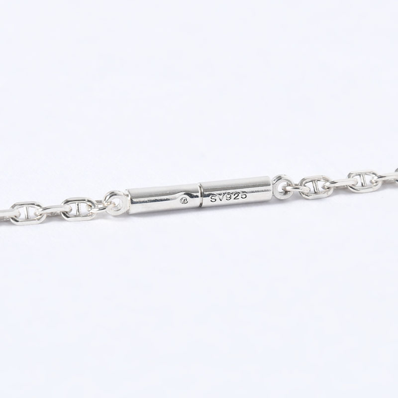 ANCHER CHAIN NECKLACE 50cm -SILVER-