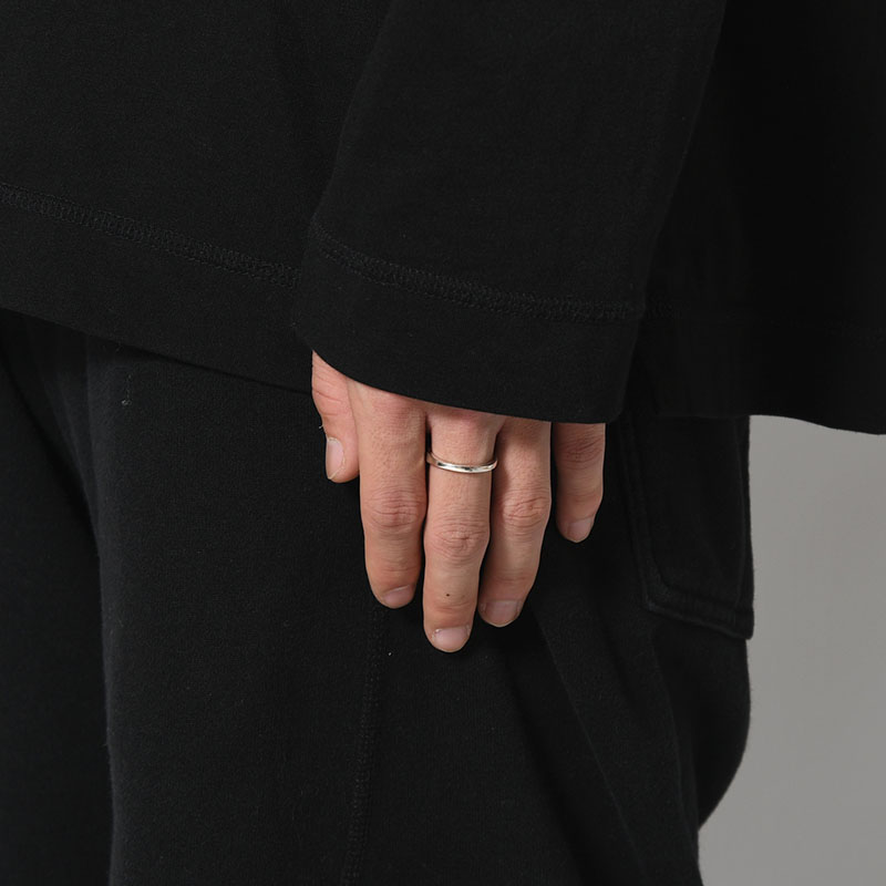 GRADIENT CURB ID RING S -SILVER-