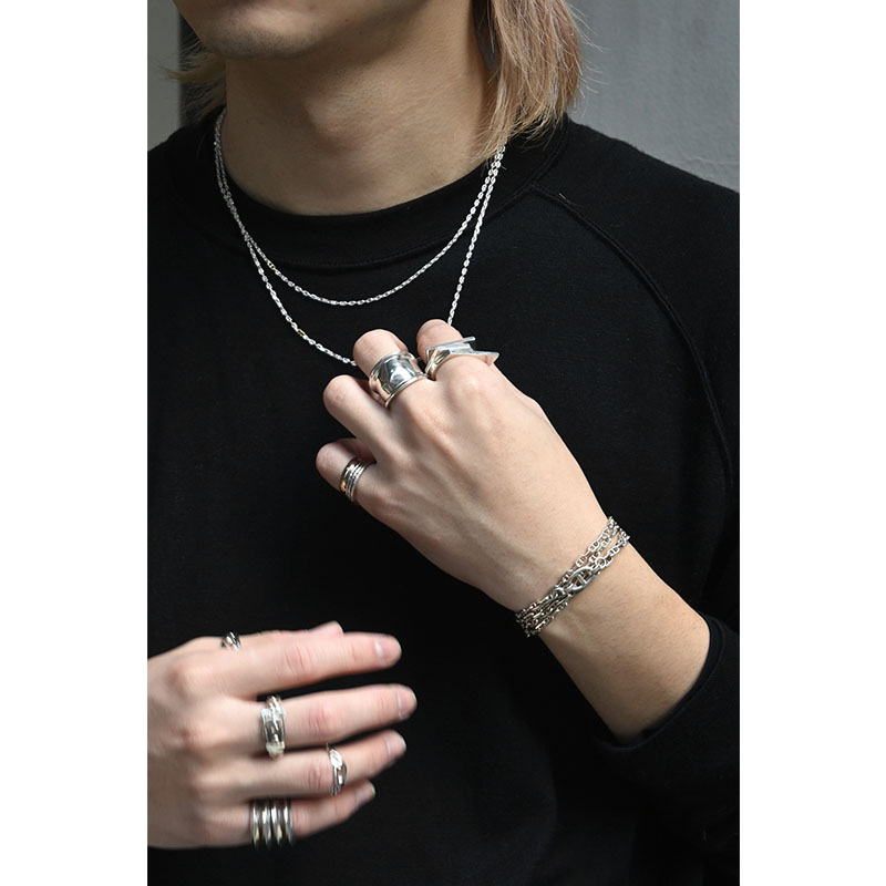 FLAT SQUARE RING -SILVER-