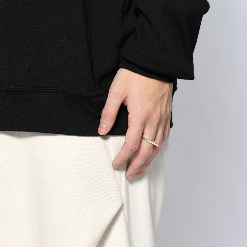 FLAT SLASH RING -SILVER-