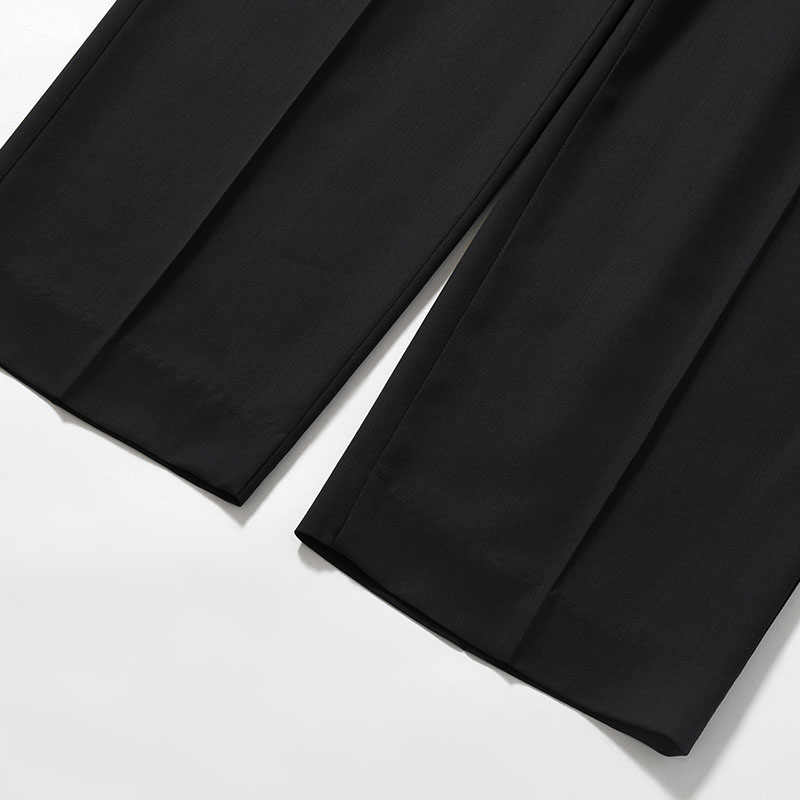 LIGHT WOOL EASY SLACKS -2.COLOR-