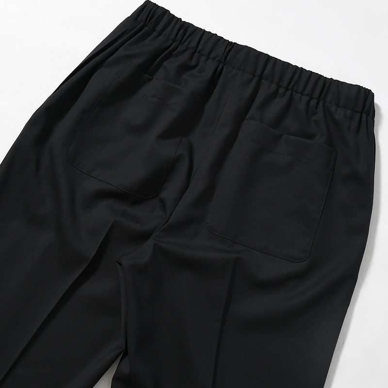 LIGHT WOOL EASY SLACKS -2.COLOR-