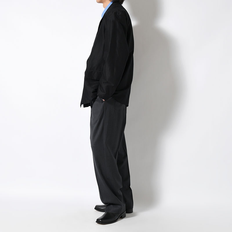 LIGHT WOOL EASY SLACKS -2.COLOR-