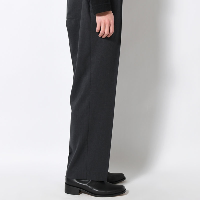 LIGHT WOOL EASY SLACKS -2.COLOR-