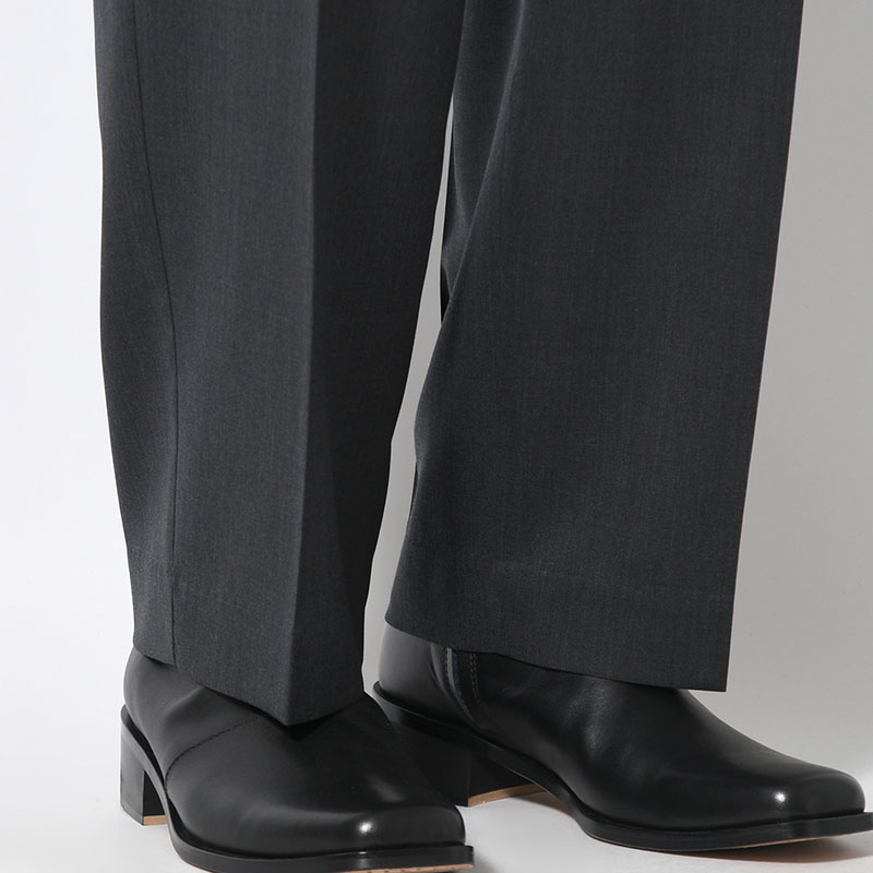 LIGHT WOOL EASY SLACKS -2.COLOR-
