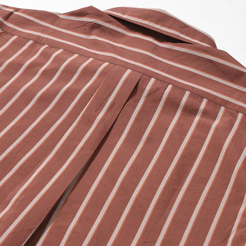 SILK COTTON STRIPE SHIRT -2.COLOR-
