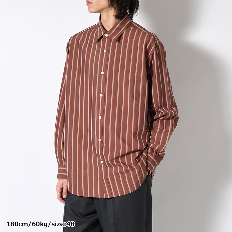 SILK COTTON STRIPE SHIRT -2.COLOR-