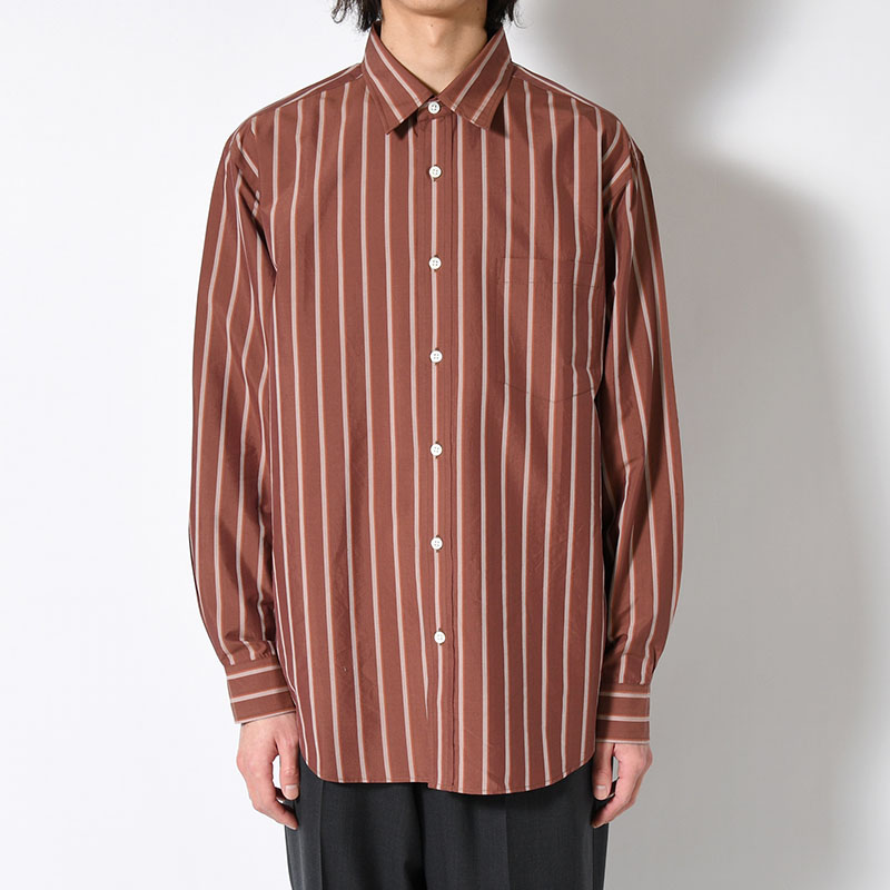 SILK COTTON STRIPE SHIRT -2.COLOR-