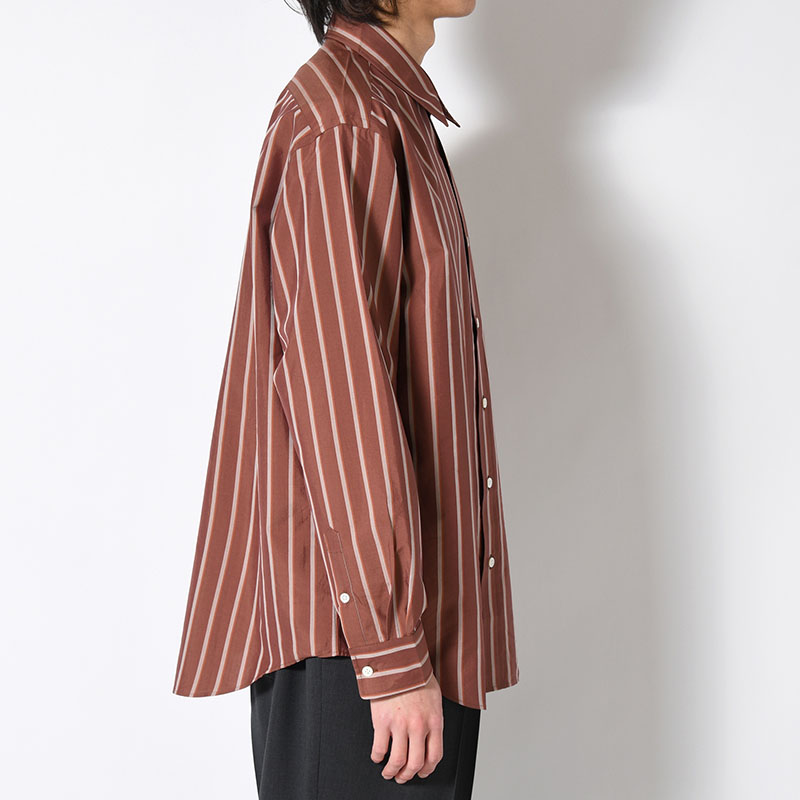 SILK COTTON STRIPE SHIRT -2.COLOR-