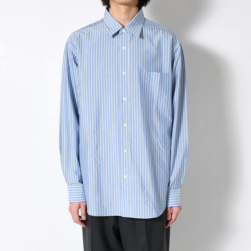 SILK COTTON STRIPE SHIRT -2.COLOR-