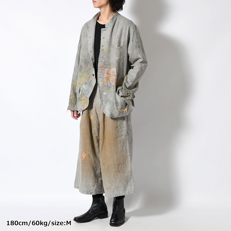 DESTROYED REBEL JACKET -GRAY-