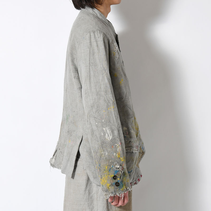 DESTROYED REBEL JACKET -GRAY-