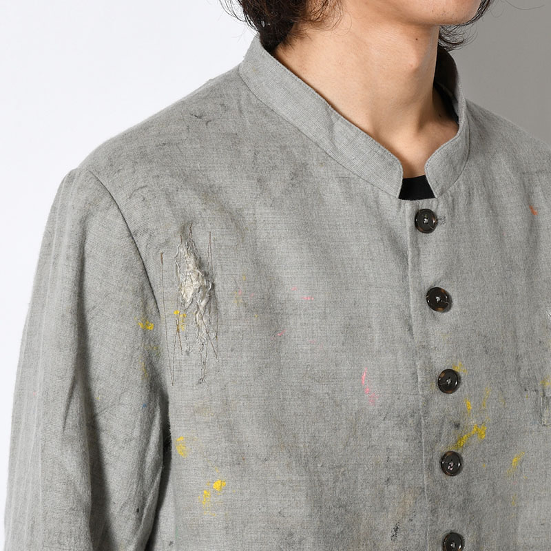 DESTROYED REBEL JACKET -GRAY-