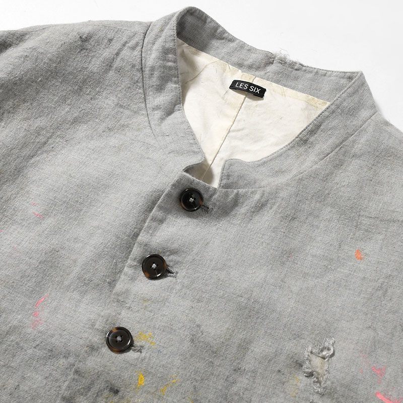 DESTROYED REBEL JACKET -GRAY-