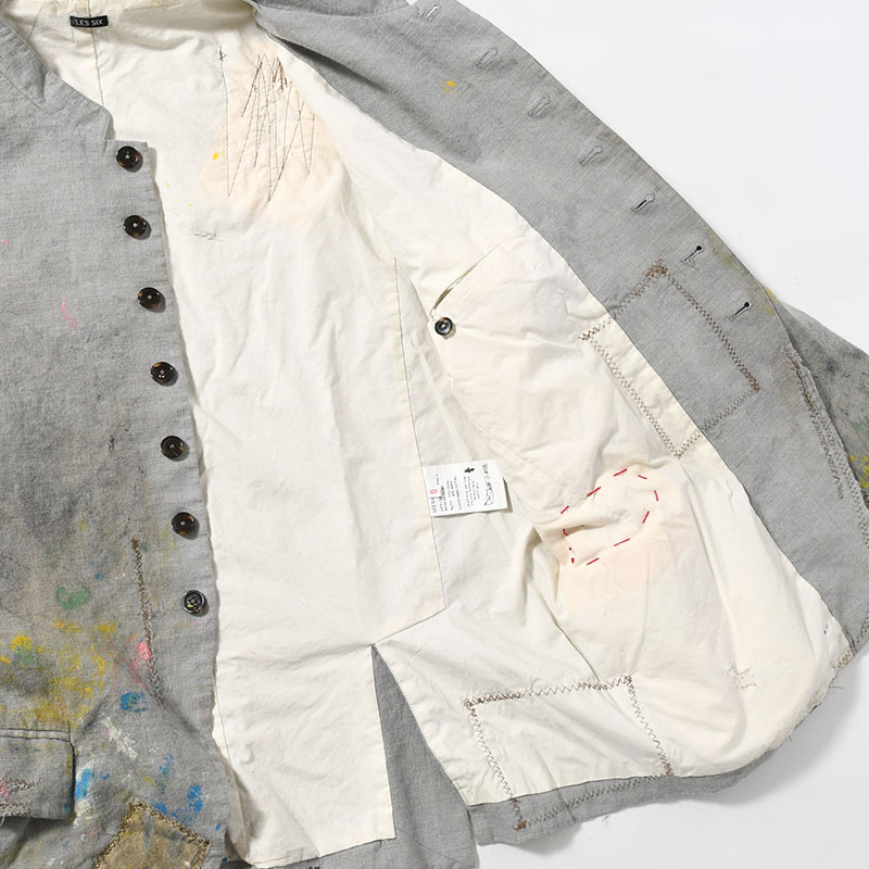 DESTROYED REBEL JACKET -GRAY-