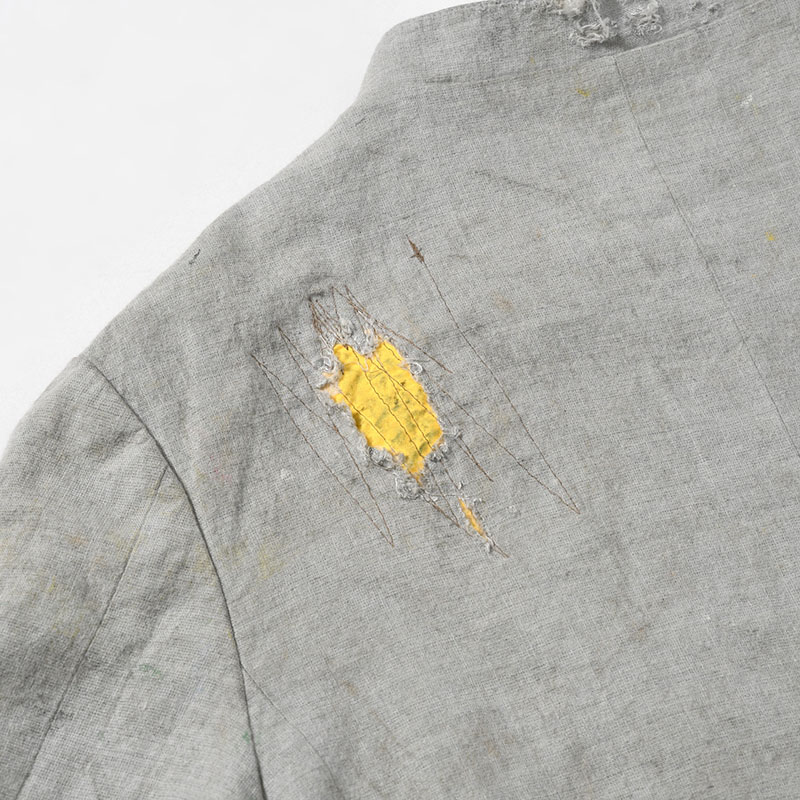 DESTROYED REBEL JACKET -GRAY-