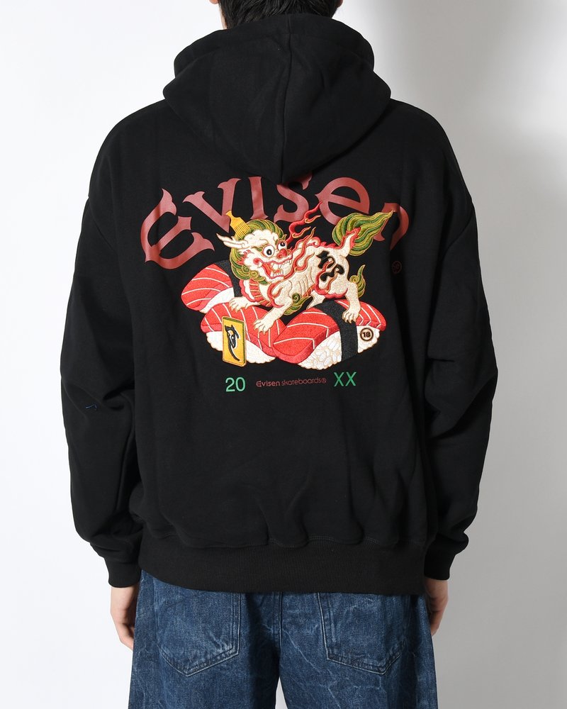 SUSHISHI HOODIE -BLACK-